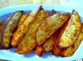 Crispy Skinned Herbed Potato Wedges